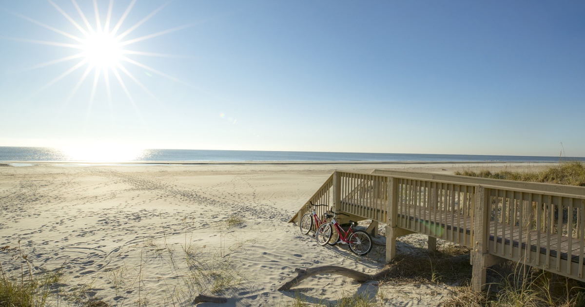 With 12 miles of inviting beaches, Hilton Head Island offers a pristine jogging paradise.