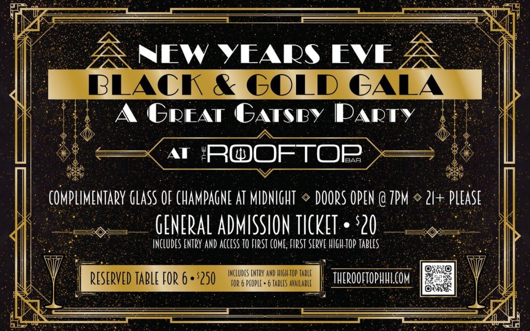 New Year’s Eve Black & Gold Gala: A Night of Elegance in Hilton Head Island